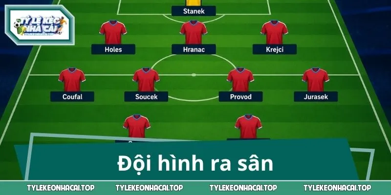 Đội hình ra sân của tuyển CH Séc vs Mexico