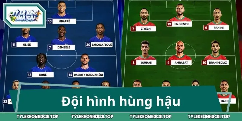 Đội hình hùng hậu cho trận Pháp vs Marocco